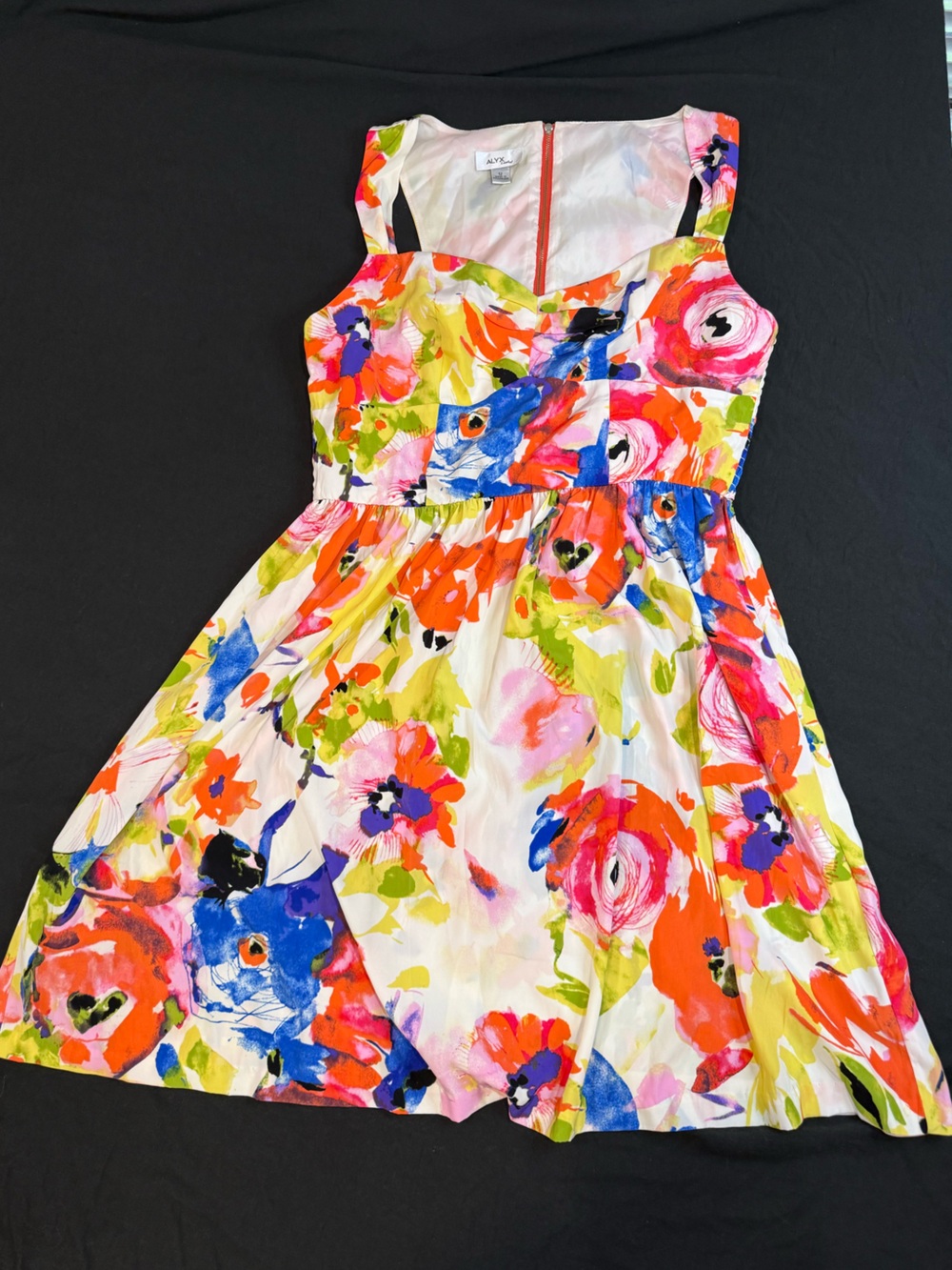 Alyx Floral Watercolor Print Dress NWT Size 12